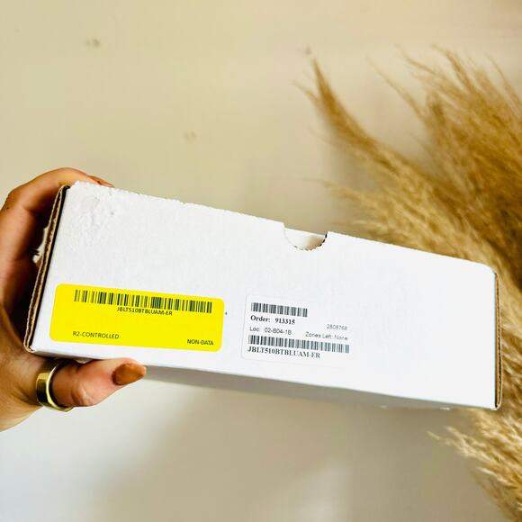 NEW JBL 510T Navy Blue Orange Wireless Bluetooth Over Ear Chunky Headphones - Picture 5 of 14